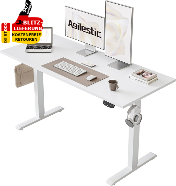 HöHenverstellbarer Schreibtisch 120X60Cm Mit Memory Ergonomischer Computertisch-image