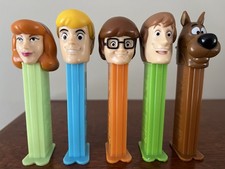 Scooby Doo Cartoon Characters PEZ Dispensers Full Set Of 5. NEW Condition