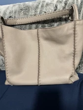 THE SAK Sand  Leather Tote Shoulder Bag Slouchy Purse Large affordable, designer