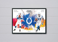 Prizm 2026 Colorblast Duos Peyton Manning/Reggie Wayne 12x17 Poster Colts
