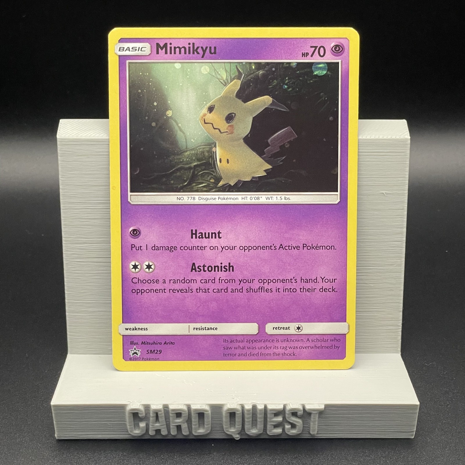 Pokemon TCG Mimikyu SM29 SM: Sun & Moon Promos LP