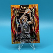 Brittney Griner 2025 #61 Panini Select WNBA Concourse Orange Flash Prizm Dream