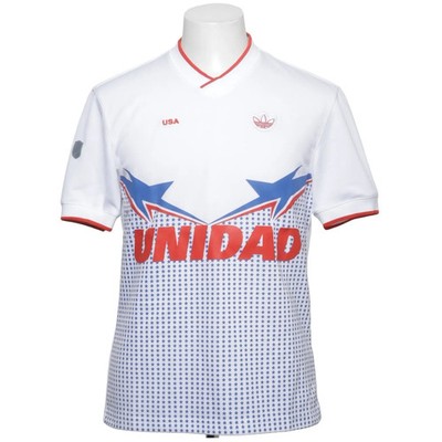 Adidas, Fußball Trikot, Größe: XS, Weiß/Blau/Rot, Recyceltes Polyester #LCy