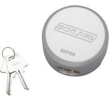 Schlage Hidden Shackle Vorh&auml;ngeschloss 855156 Van Lock - B&uuml;gelloses Puck Sicherheitsschloss