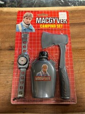 Vintage 1985 MacGyver camping set toy rare grey color varrient JA-RU hong kong