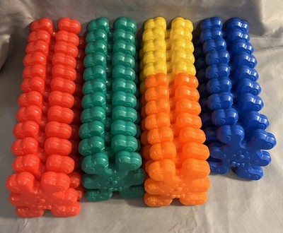 44 Vintage Stackable Interlocking Building Toy CLOWNS
