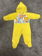 Vintage Care Bear Cousins Footed Pajamas Sz 9-18 Months Sleeper Obion 1980's