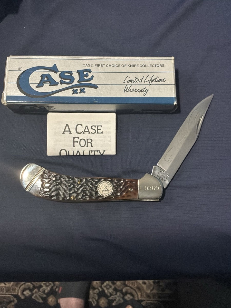 90年代 シンク・タンク A KNIFE AND A FORK CDシングル 1991 Case XX NKCA Saddlehorn Knife 1 of 4000 Mint w/ Box