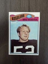 1977 Topps Mike Webster #99 (RC) Rookie Card HOF Steelers Vintage NFL Card EX. rookie card picture