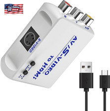 S Video to HDMI Converter, Av/Composite to HDMI Adapter, CVBS Video Audio Compat