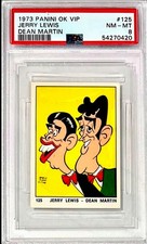 1973 JERRY LEWIS DEAN MARTIN 1/1 *RARE* PSA 8 PANINI (OK VIP) **HIGHEST GRADED**