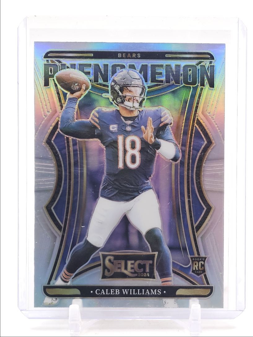 CALEB WILLIAMS 2024 SELECT PHENOMENON ROOKIE SILVER PRIZM BEARS A RC Q4244