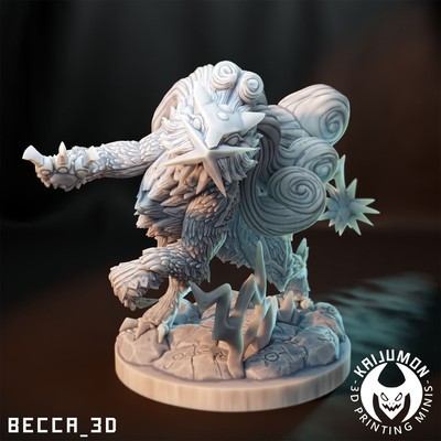 Raikou - Pokemon/Kaijumon - bemalbare 3D Fan Art Resin Figur