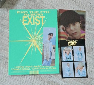 EXO exist album baekhyun bookmark 4cut xiumin postcard