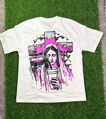 That's A Awful Lot of Cough Syrup Rosary Graphic T-Shirt - White