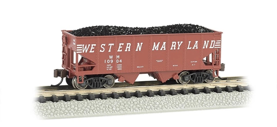 19552 19552 Wagon Fret Ton Bay-2 URSA WESTERN MARYLAND BACHMANN Train N 1/160 - Photo 1/1
