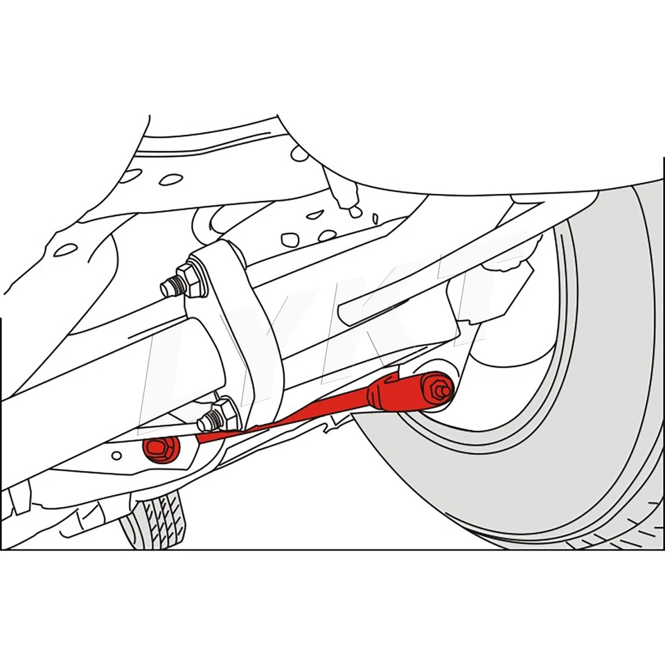 LYKT 2pcs Adjustable Control Arms Rear Camber Kit for Nissan Altima、Maxima 09-14 Foto 2 de 4