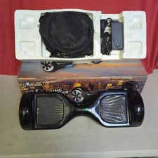 Riviera BLACK Electric Hoverboard LED Self Balancing Scooter + TRAVEL BAG 7.5mph