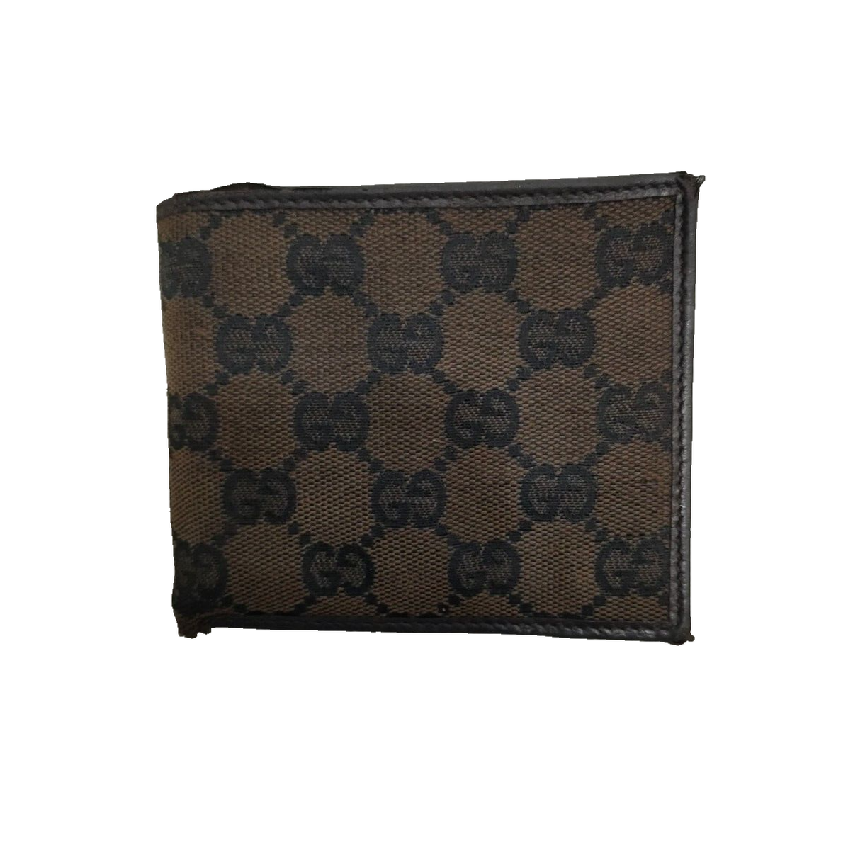 Authentic GUCCI Logo Leather Bifold Wallet Auth Made In ITALY | eBay