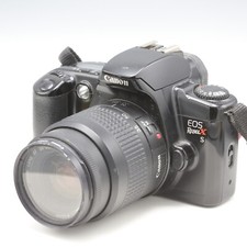 Used Canon EOS Rebel X S film camera SLR w 35-80 zoom lens 1:4-5.6 III READ