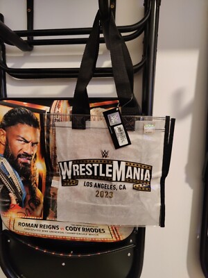 WWE WrestleMania 39 (2023) Plastiktasche (transparent), Clear Bag, Roman Reigns