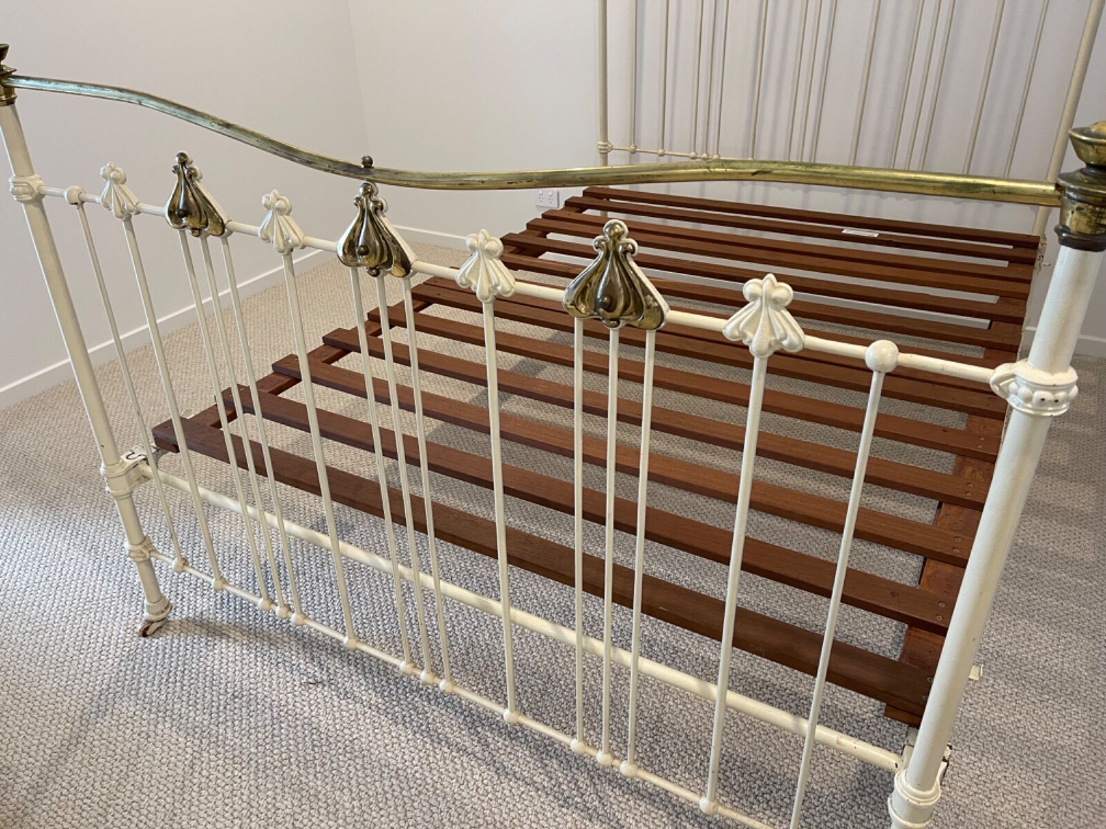 Antique Queen Brass Bed eBay