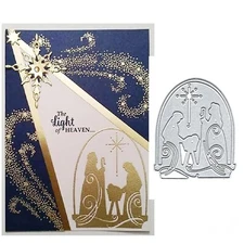 Merry Christmas Families Metal Die Cuts, Merry Christmas Families Cutting Die...