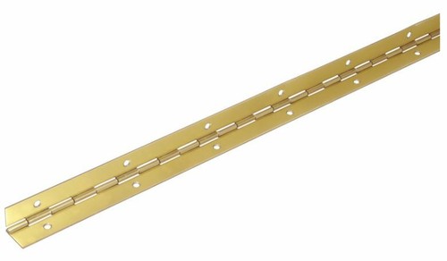 BISAGRA PIANO BISAGRA CONTINUA ELECTRO LATÓN 32MM X 1000MM. 1 metro de longitud - Imagen 2 de 3