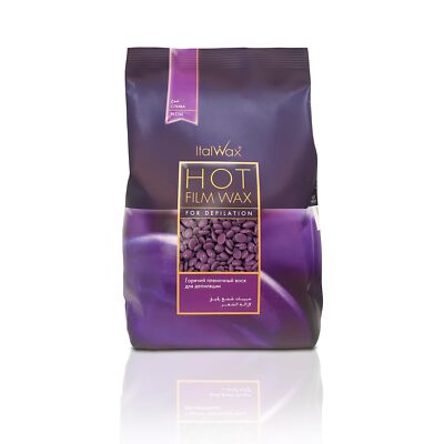 Plum - 500g / 1.1lb - Hard wax beads for hair removal - Natural formulation i...