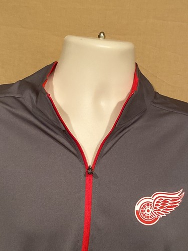 Men’s Small S Detroit Red Wings Hockey 1/4 Zip Dry Wick Shirt New With Tags - Picture 5 of 11