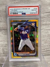 2024 Bowman Sapphire Edition Chrome Prospects Gold /50 Luis Baez #BCP-66