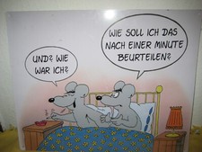 Uli kamień tabliczka blaszana / ściana szpilki 40x50 cm "A? Jak byłem?" Mysi paar