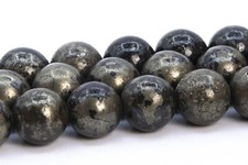 Natural Pyrite In Magnetite Grade AAA Round Gemstone Loose Beads 6/8/9-10MM