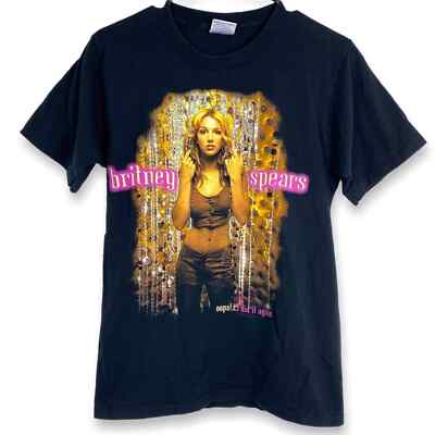 VINTAGE BRITNEY SPEARS 2000 y2k black concert tee shirt | eBay