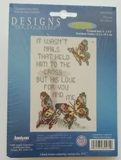 NEW Janlynn Designs For The Needle Counted Cross Stitch kit #080-0460 His Love