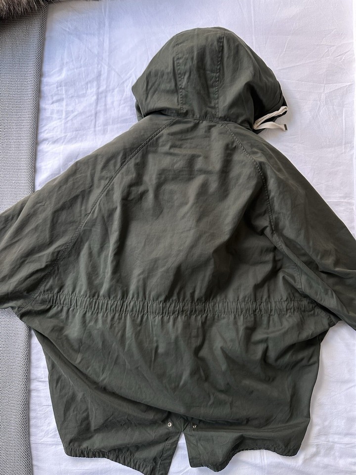 ZARA Poncho Coat Green Womens Medium eBay
