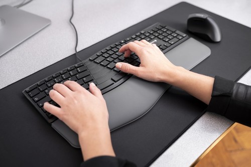KC 4500 ERGO clavier ergonomique Disposition allemande QWERTZ filaire repose-... - Photo 5/9