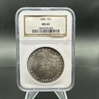 1886 $1 Morgan Dollar - NGC MS 64 - Little Rainbow Toner