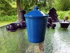 FIESTAWARE FIESTA MEDIUM utensil CANISTER CROCK lapis blue NEW