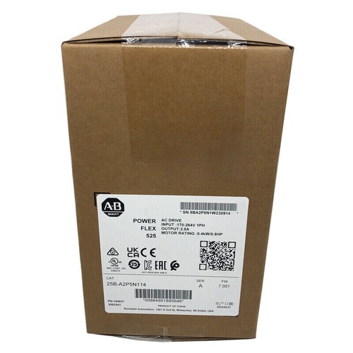 25B-A2P5N114 PowerFlex 525 0.4kW 0.5Hp AC Drive 25BA2P5N114 New AB - Imagen 2 de 11