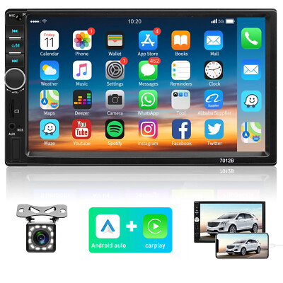 Autoradio Dopple 2 Din 7'' Bluetooth Touchscreen MP5 Player Apple Carplay +kamera