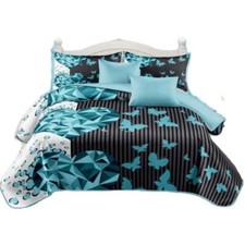 Deluxe deep pocket Butterfly 6pc bed sheets soft brushed microfiber 2800 series