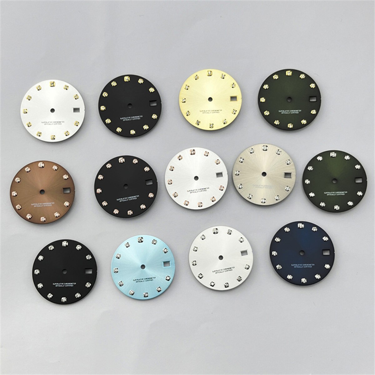 Zifferblatt 28,5mm Mit Diamantindizes Für NH35 Uhrwerk – Mechanische Taucheruhr Optik