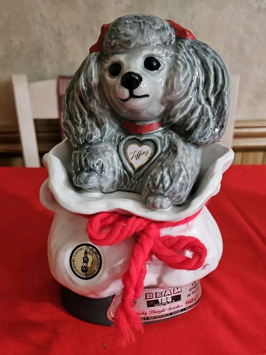 【未開栓】ブランデー Toy Poodle Decanter ティーカップ Jim Beam Bourbon Decanter Tiffany Poodle Dog Vintage | eBay