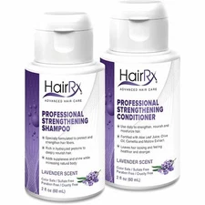 HairRx Professional Strengthening Shampoo & Conditioner Travel Set, Luxurious La