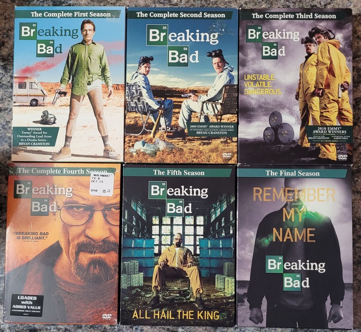Breaking Bad The Complete Series Seasons 1-6 DVD 1,2,3,4,5 & Final Season 4 NEW! Breaking Bad The Complete Series Seasons 1-6 DVD 1,2,3,4,5 & Final Season 4 NEW!