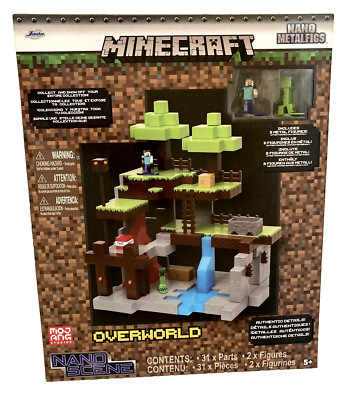 MINECRAFT NANO Szene Metalfigs Overworld Set verpackt & 2 Minifiguren-NEU VERSIEGELT