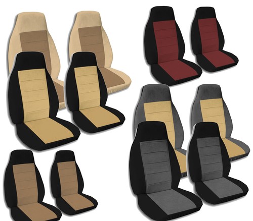 Fundas de asiento con canastilla de dos tonos 2 fundas de reposabrazos para camiones 95-99 GMC y Chevy | eBay