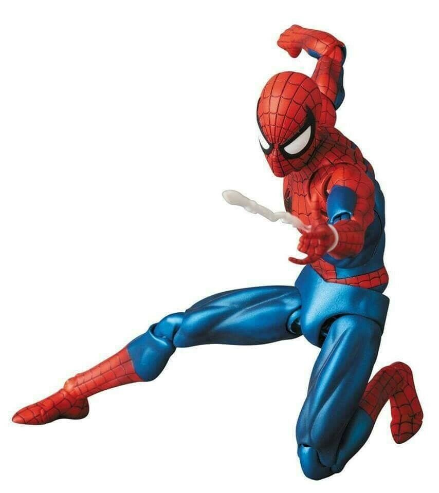 Homem Aranha Classico 15 Cm Mafex 075 The Amazing Spider-man