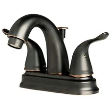 Contemporary Bathroom Vanity Sink 4" Centerset Lavatory Faucet Oil Rubbed Bronze